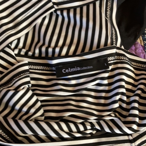 Black and white stripe maxi dress - Picture 4 of 4